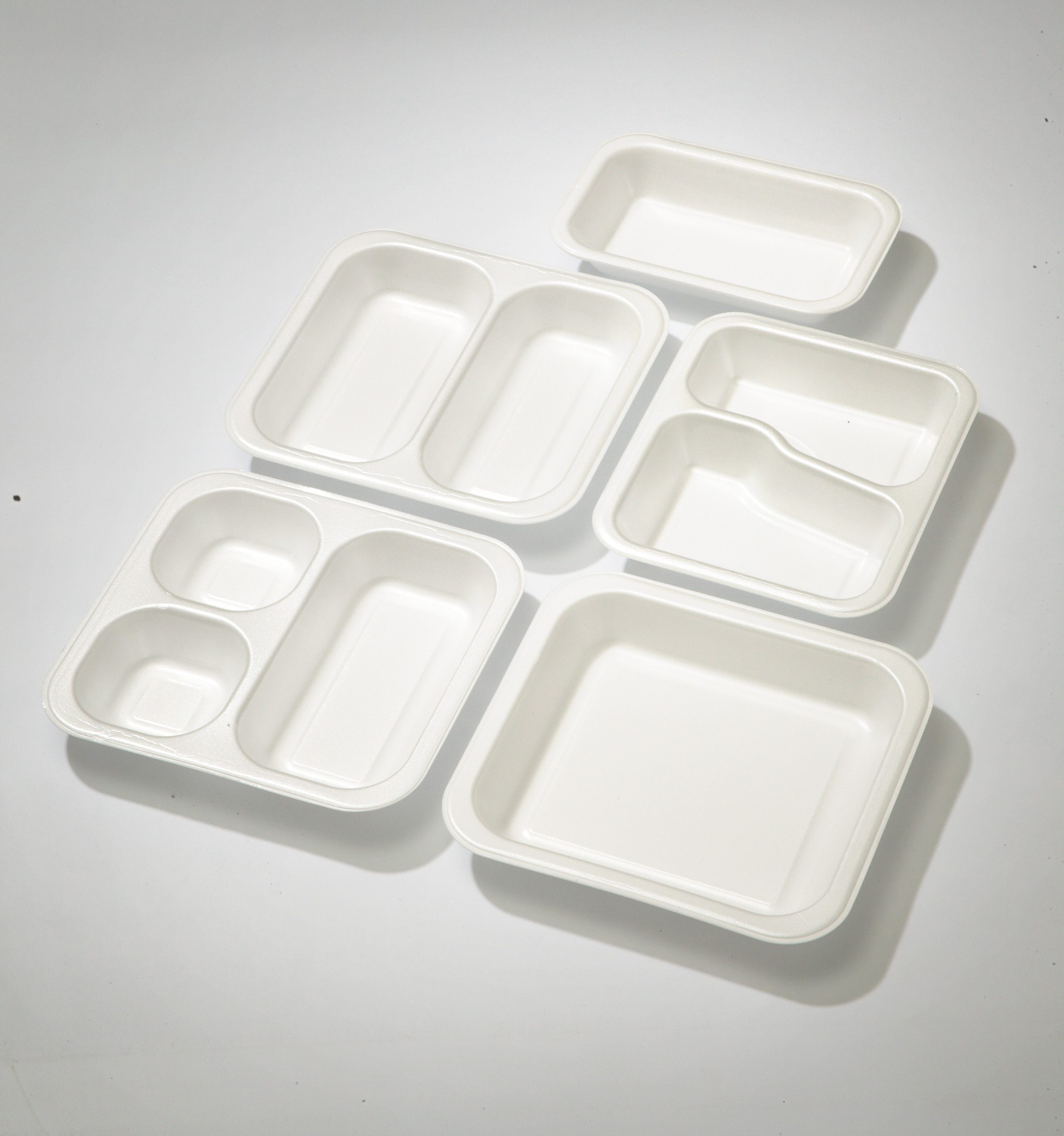 Menüschale 609 1-fach 1000ml.weiß  laminiert, 242x150x55 mm