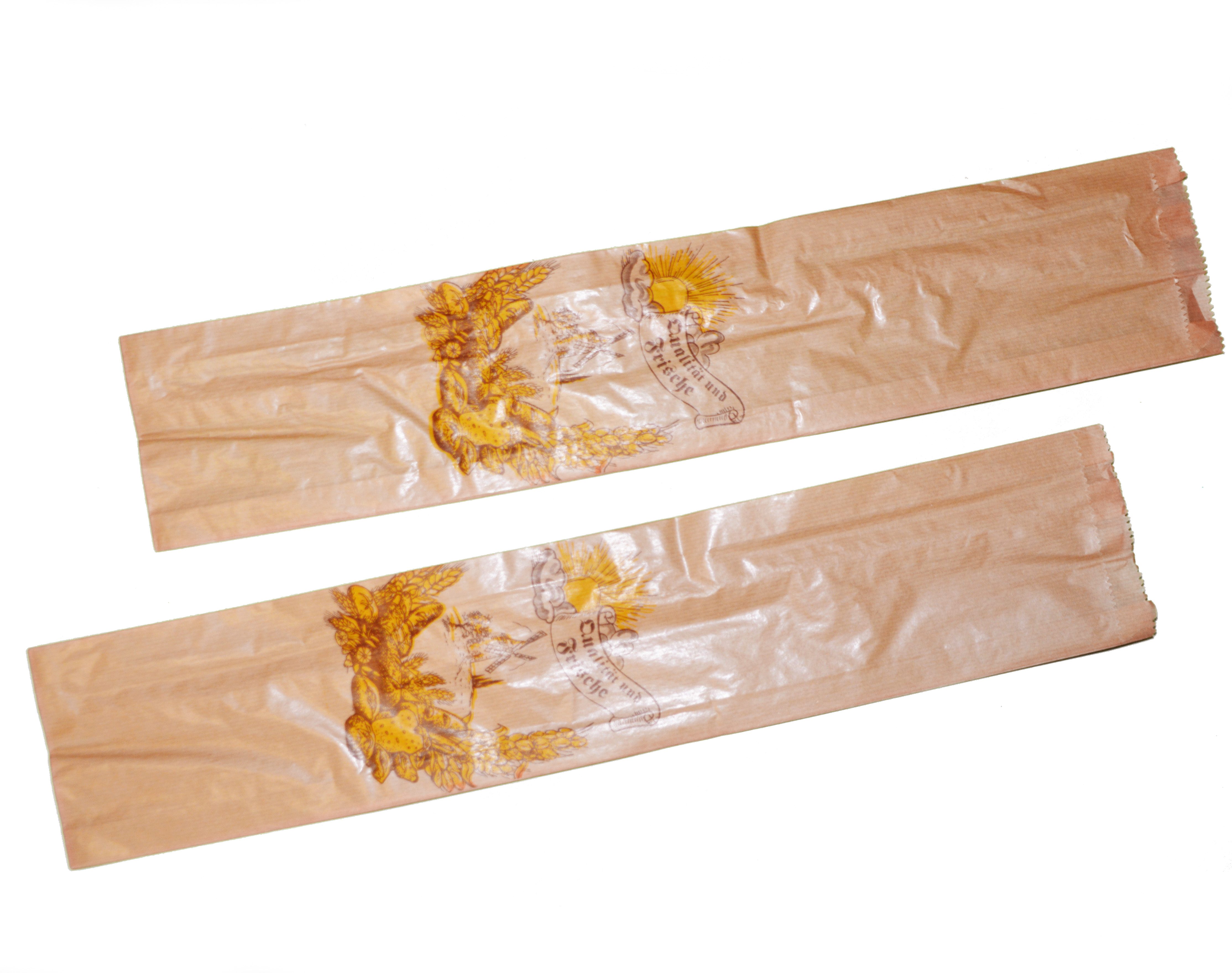 Baguettebeutel braunes Papier, 12+5x60 cm