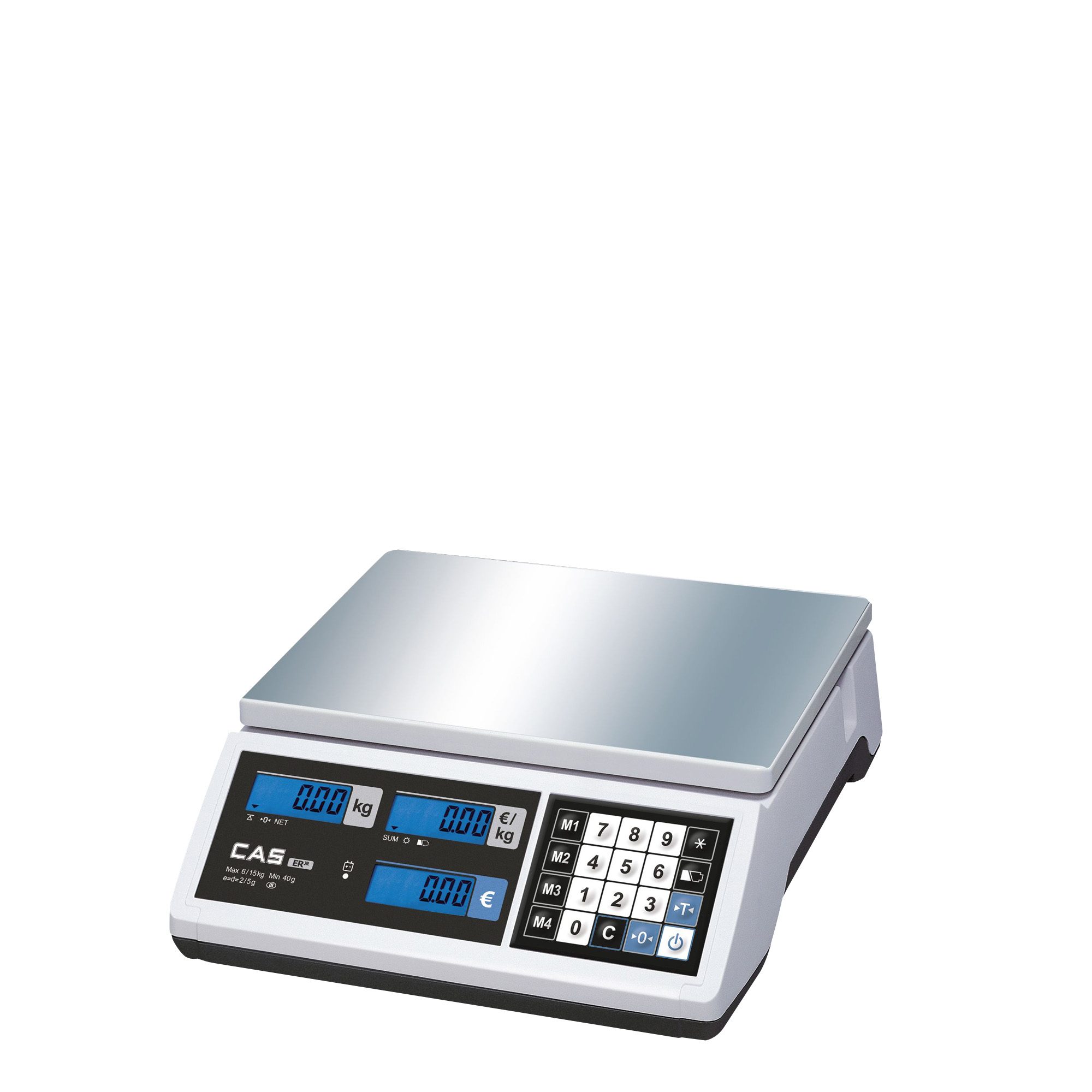 Waage PR-II 6/15kg - 2/5g mit Mehrbereichs-Werkseichung PR-Plus und PR-II