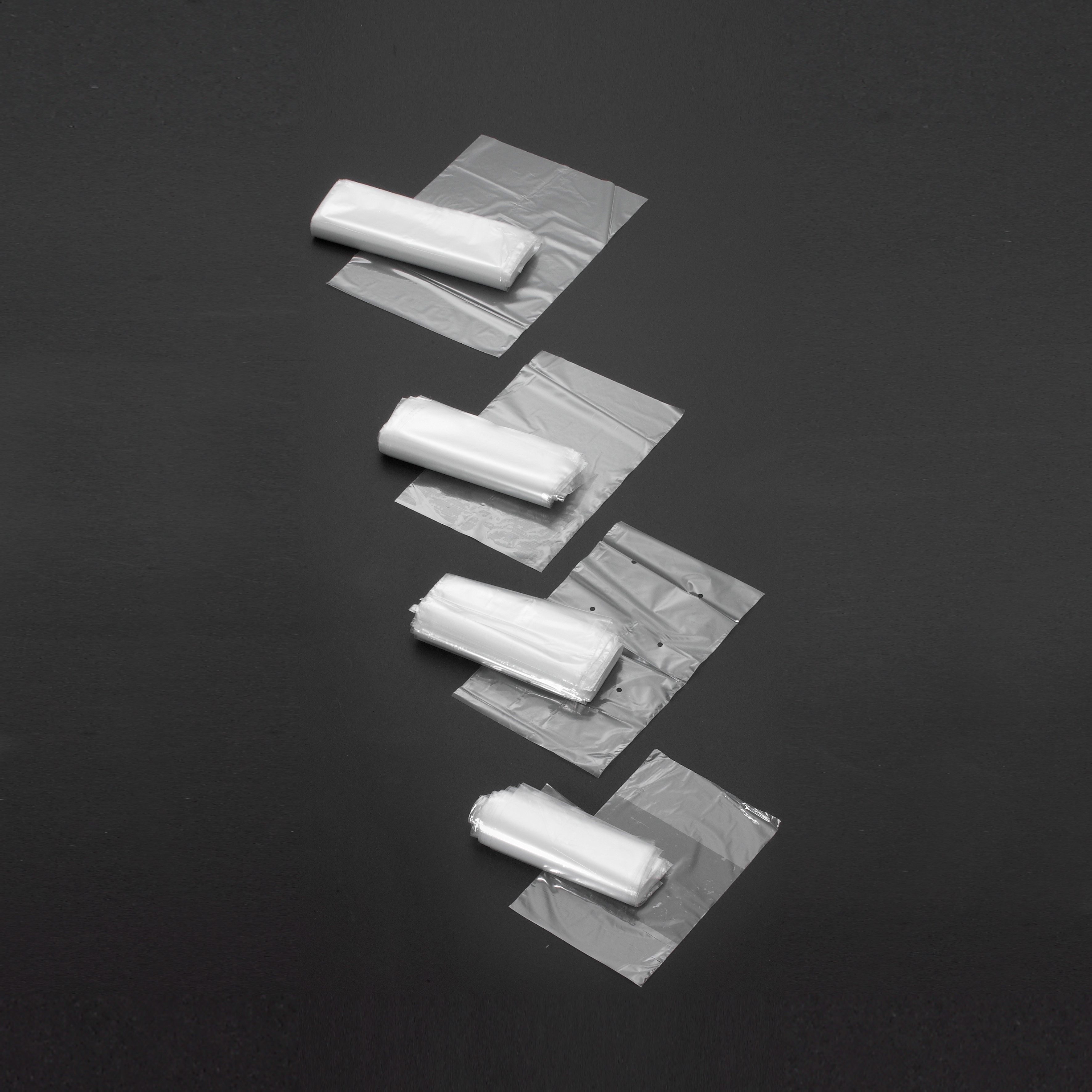 Polyethylen-Flachbeutel 250x340 mm, gelocht, wiederverschließbar