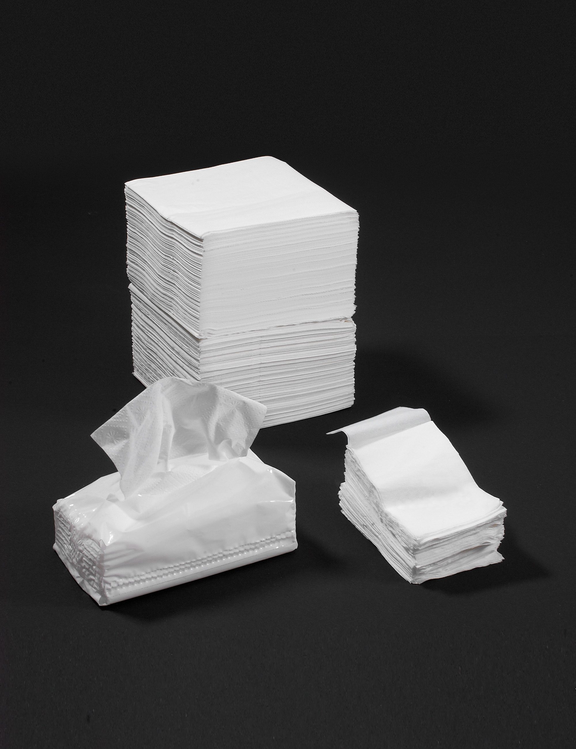 Servietten 2-lag., 33x33 cm, 1/8, weiss