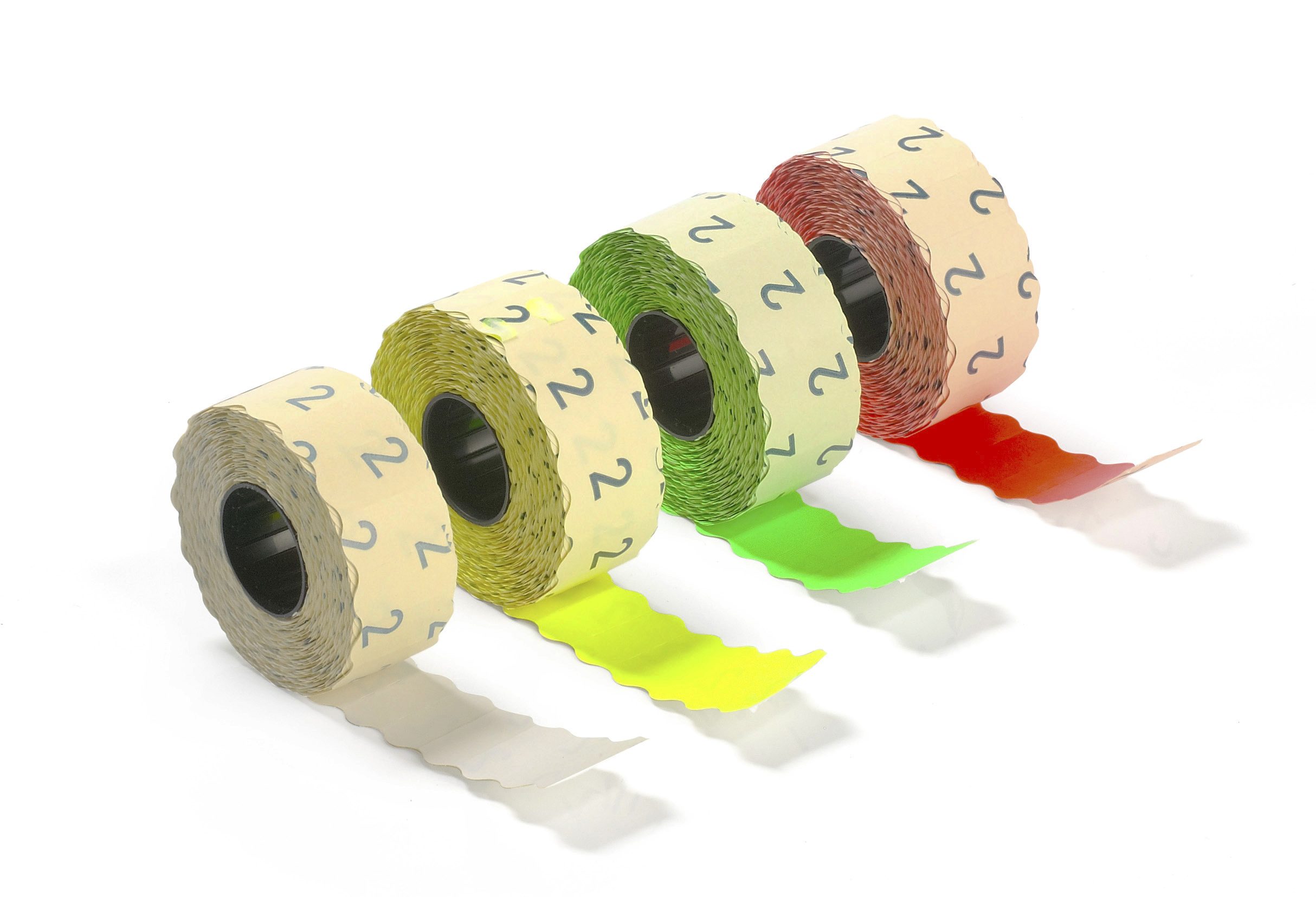 Etiketten 26 x 12W permanent fluo-gelb