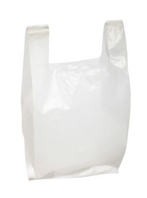 HDPE-Hemdchentragetache, geblockt, weiß, 300+200x600 mm