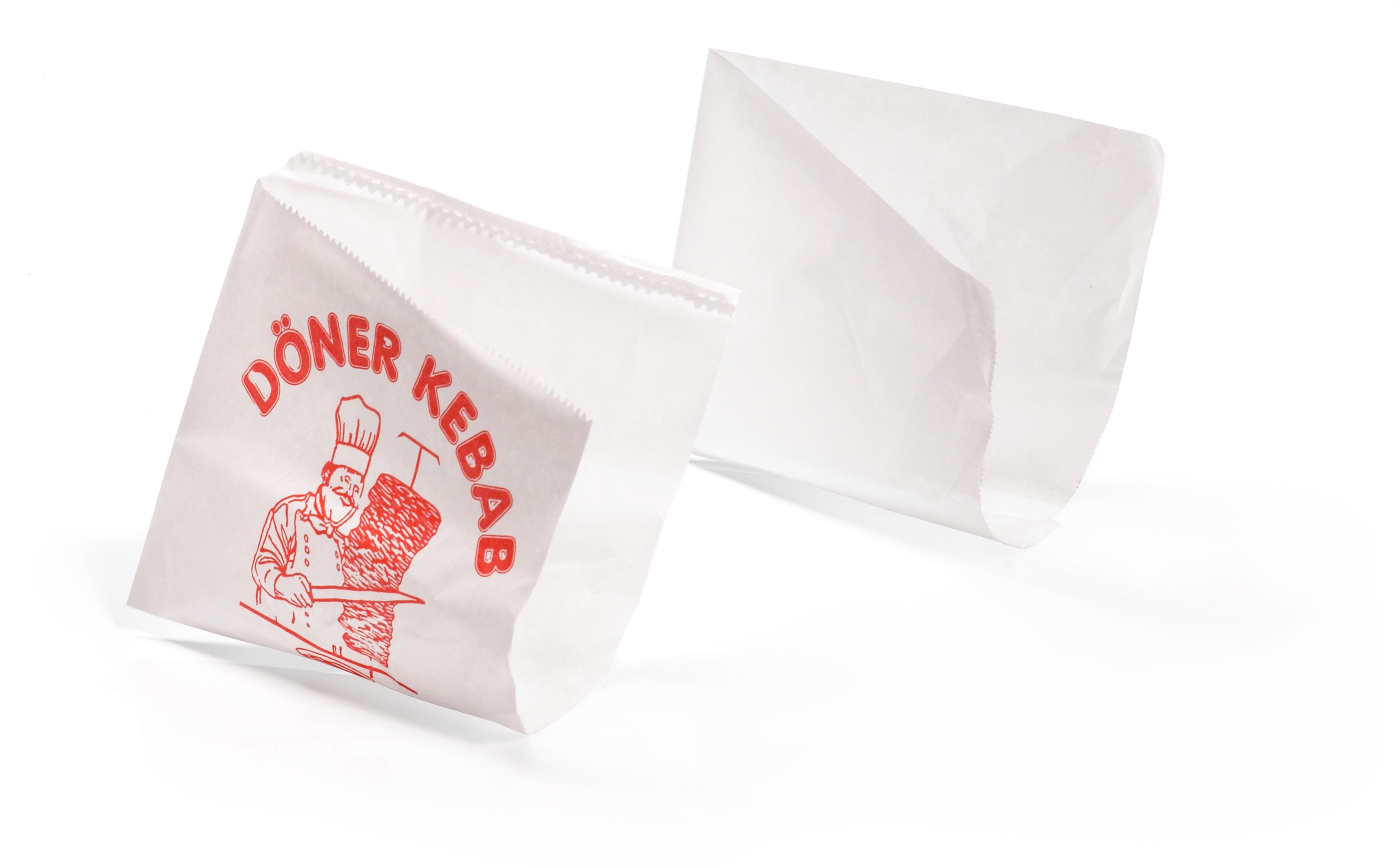 Gyros- / Kebab-Tüten, ohne Druck, 16x16 cm